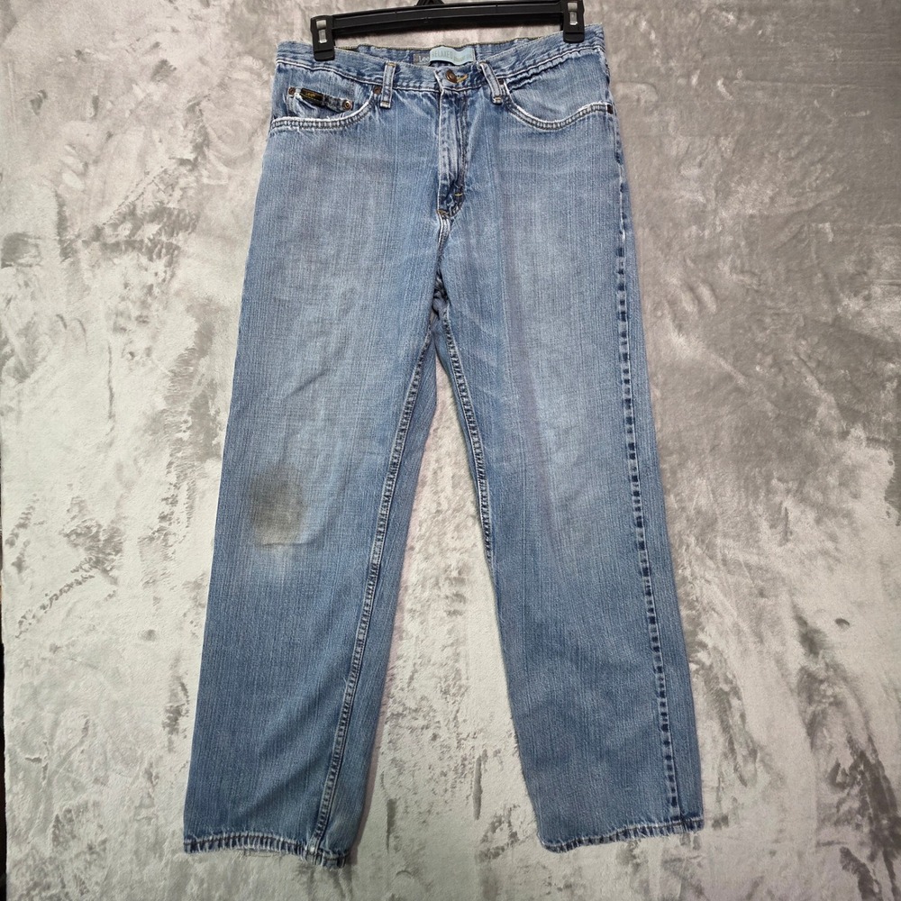 Lee Premium Select Relaxed Straight Leg Jeans Mens 34x32 Blue Denim 2006537